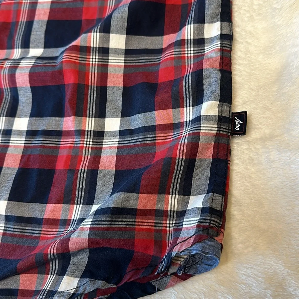 ♦️AEROPOSTAL Plaid button down shirt - Picture 9 of 9